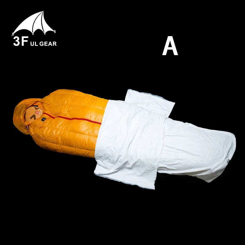 3F UL GEAR Upgrade TYVEK Sleeping Bag Cover Ventilate Moisture-proof Warming Every Dirty Inner Liner Bivy Bag