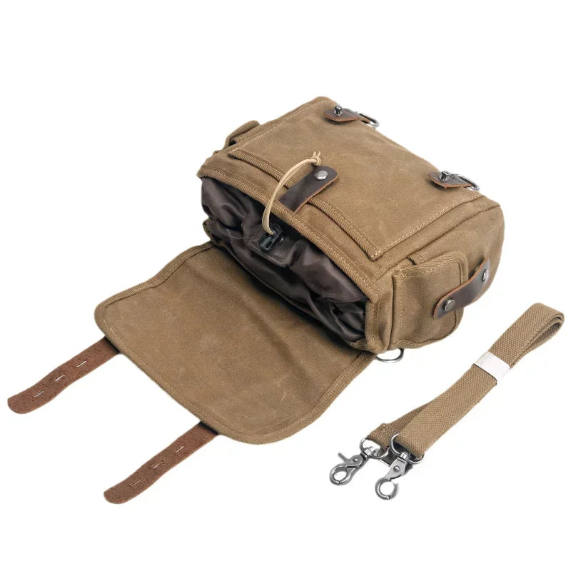 Detachable Motorcycle Bag Waterproof Bag Luggage Bag Riding Equipment One Shoulder Messenger with Head Leather