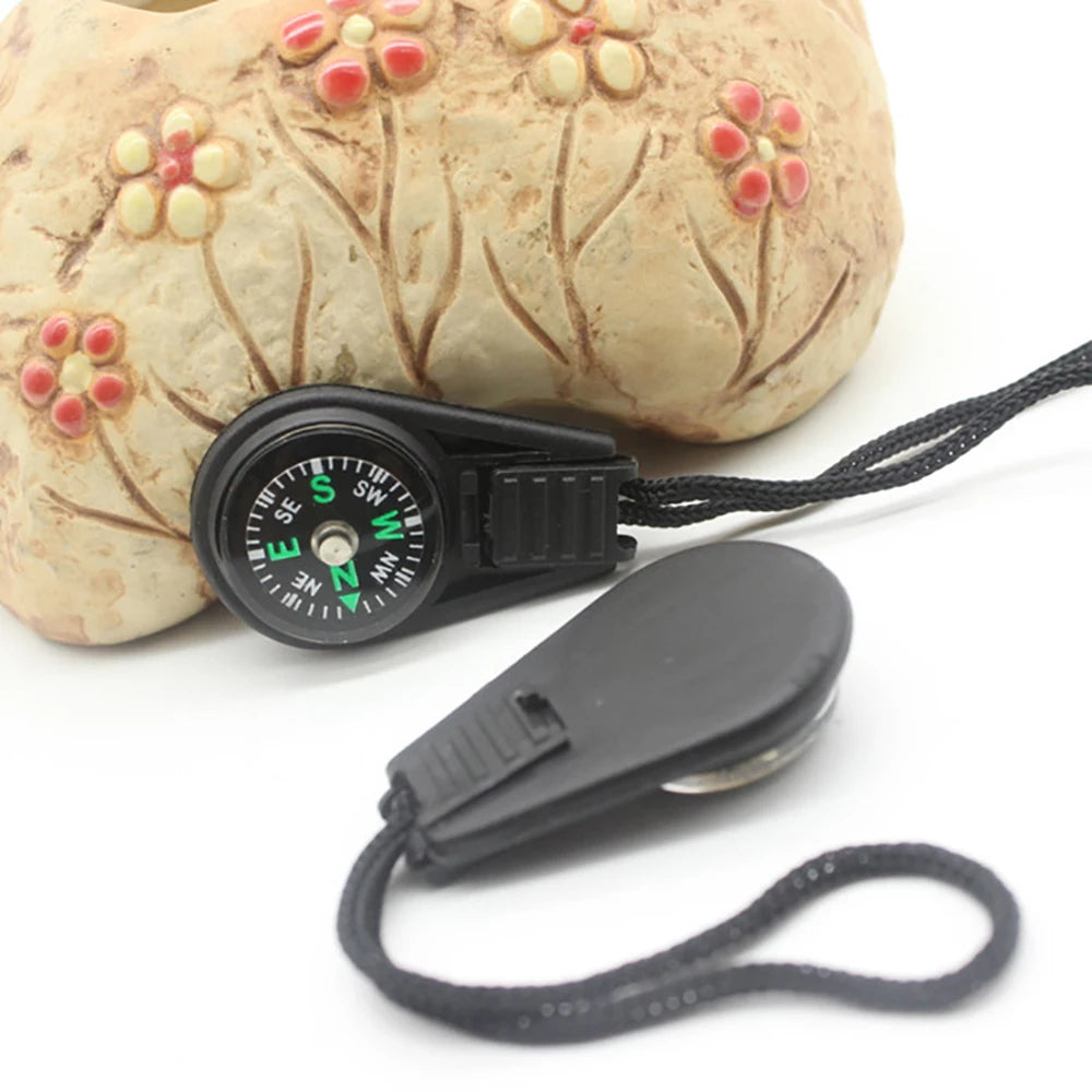 Mini Compass ABS Camping Hiking Pocket Compass Pendant Portable Navigation Climing Riding Children Gift Outdoor Survival Gear